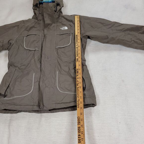 The North Face Jacket Womens Size M Brown Full Zip Snow Skiing Winter Cold Coat - Picture 6 of 16